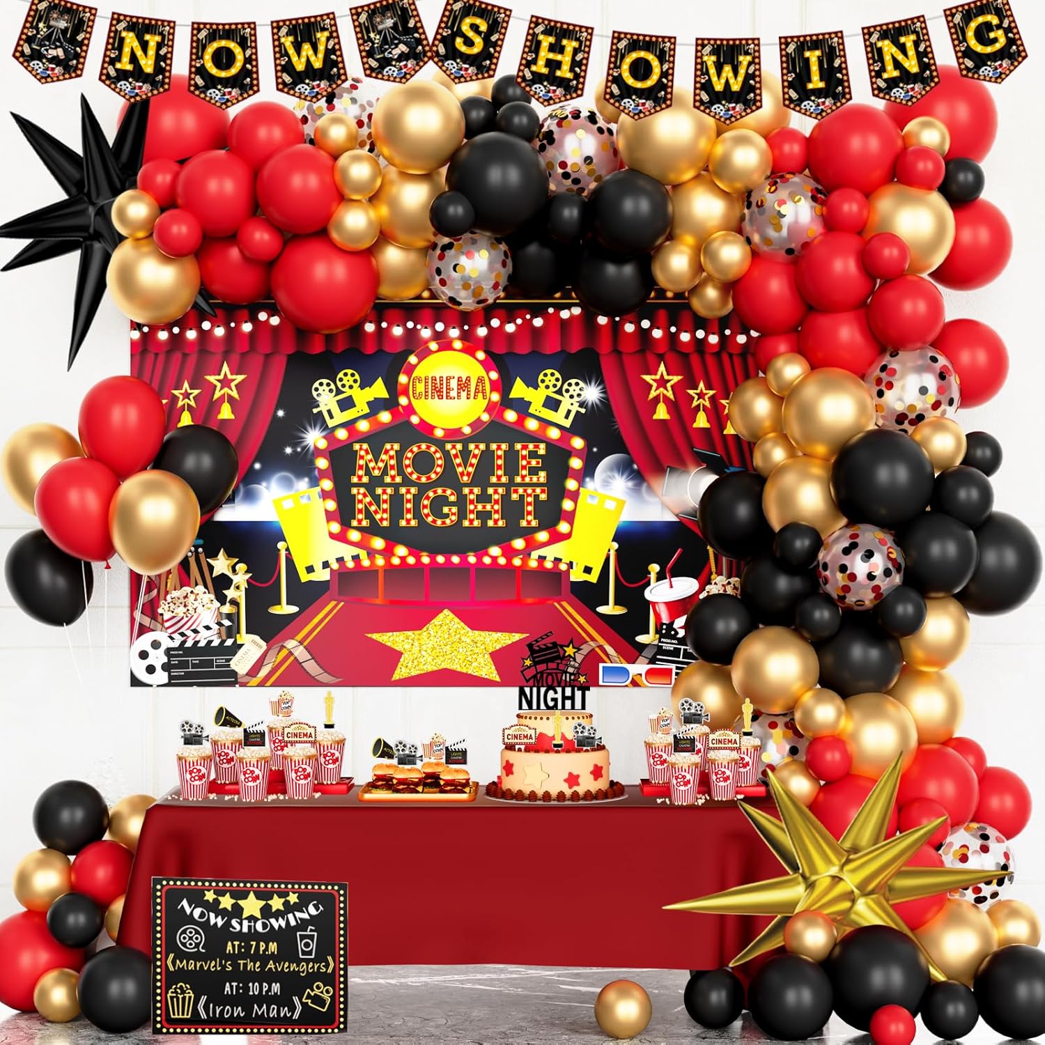 Movie Night Party Decorations, Movie Theater Hollywood Themed Party ...